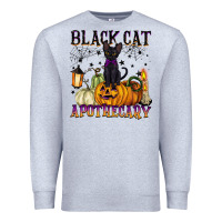 Heather Grey black cat apothecary Premium Sweatshirt - BarkalooDesign