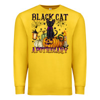 Lemon black cat apothecary Premium Sweatshirt - BarkalooDesign