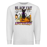 Oatmeal Heather black cat apothecary Premium Sweatshirt - BarkalooDesign