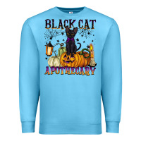 Ocean Blue black cat apothecary Premium Sweatshirt - BarkalooDesign