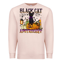 Pale Pink black cat apothecary Premium Sweatshirt - BarkalooDesign
