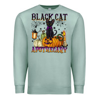 Seafoam black cat apothecary Premium Sweatshirt - BarkalooDesign