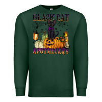 Sports Green black cat apothecary Premium Sweatshirt - BarkalooDesign