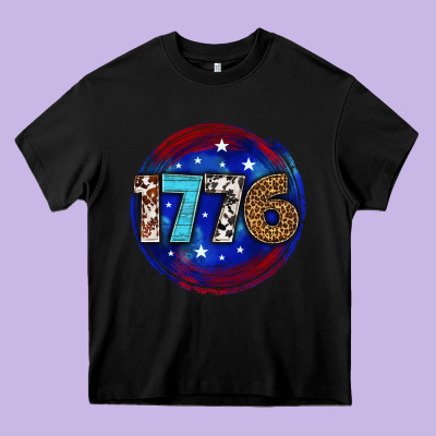 Western 1776 4th Of July Billie Wilder Heavy Core Tee Designed By Texasbilliewilder