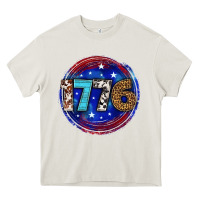 Cream western 1776 4th of july billie wilder Heavy Core Tee - texasbilliewilder