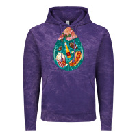 Cloud Purple american football and western roses teardrop Vintage Hoodie - BundleAndBundleShop