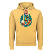 Vintage Mustard american football and western roses teardrop Vintage Hoodie - BundleAndBundleShop