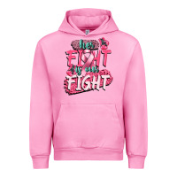 Fuchsia Pink her fight is our fight Urban Hoodie - CowGirlArtShop