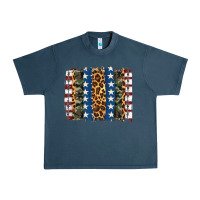 Midnight Navy usa army pattern brushstroke Urban Heavy Tee - Artiststas