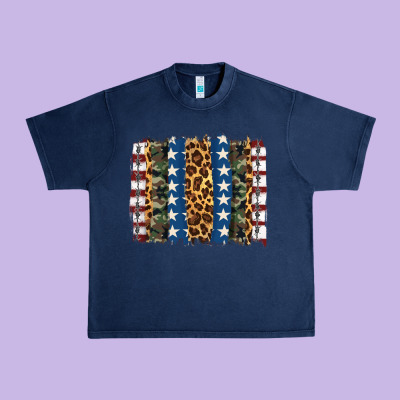 Usa Army Pattern Brushstroke Urban Heavy Tee Designed By Artiststas