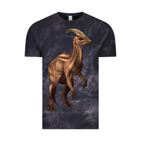 Cloud Black parasaurolophus Vintage Tee - Artiststas