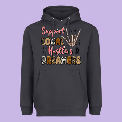 Support Local Hustlers And Dreamers Heavyweight Hoodie Designed By Artiststas