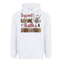 White support local hustlers and dreamers Heavyweight Hoodie - Artiststas