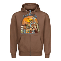 Chestnut long live the cowgirls Zipper Hoodie - NancyCooperArtShop