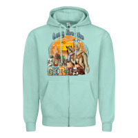 Seafoam long live the cowgirls Zipper Hoodie - NancyCooperArtShop