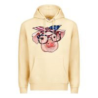 Pina Colada american flag with pig Premium Hoodie - RanaPortraitStore