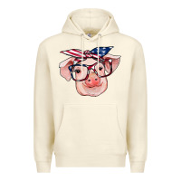 Sandshell american flag with pig Premium Hoodie - RanaPortraitStore