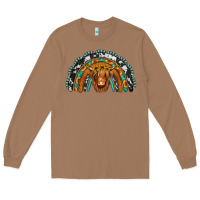 Toasted Coconut turquoise cowhide sunflower headband highland cow Long Sleeve Tee - Jasminsmagicworld