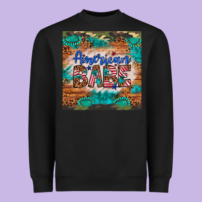 American Babe Heavyweight Sweatshirt Designed By Artiststas