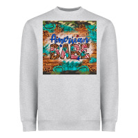 Heather Grey american babe Heavyweight Sweatshirt - Artiststas