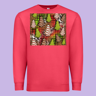 Christmas Cakes Western Premium Sweatshirt Designed By Jasminsmagicworld