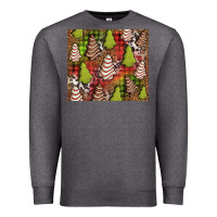 Charcoal Heather Christmas cakes western Premium Sweatshirt - Jasminsmagicworld