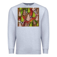 Heather Grey Christmas cakes western Premium Sweatshirt - Jasminsmagicworld