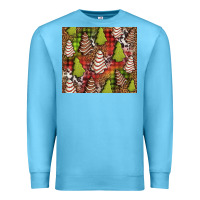 Ocean Blue Christmas cakes western Premium Sweatshirt - Jasminsmagicworld
