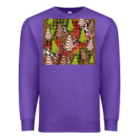 Purple Christmas cakes western Premium Sweatshirt - Jasminsmagicworld
