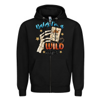 Black baby im a wild card Zipper Hoodie - MaliasSmallBusiness