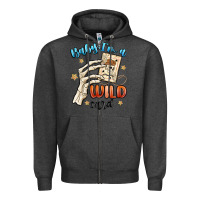 Charcoal Heather baby im a wild card Zipper Hoodie - MaliasSmallBusiness