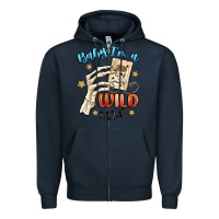 Navy baby im a wild card Zipper Hoodie - MaliasSmallBusiness