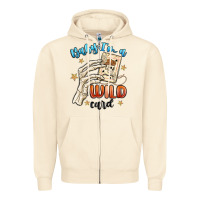 Sandshell baby im a wild card Zipper Hoodie - MaliasSmallBusiness
