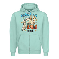 Seafoam baby im a wild card Zipper Hoodie - MaliasSmallBusiness