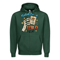 Sports Green baby im a wild card Zipper Hoodie - MaliasSmallBusiness