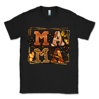 Black Melanin leopard frame mama Mother's Day Classic Tee - LillyAllenDesigns