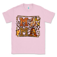 Bubblegum Pink Melanin leopard frame mama Mother's Day Classic Tee - LillyAllenDesigns