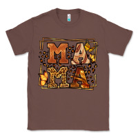 Chestnut Melanin leopard frame mama Mother's Day Classic Tee - LillyAllenDesigns