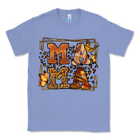 Colony Blue Melanin leopard frame mama Mother's Day Classic Tee - LillyAllenDesigns