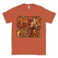Copper Melanin leopard frame mama Mother's Day Classic Tee - LillyAllenDesigns