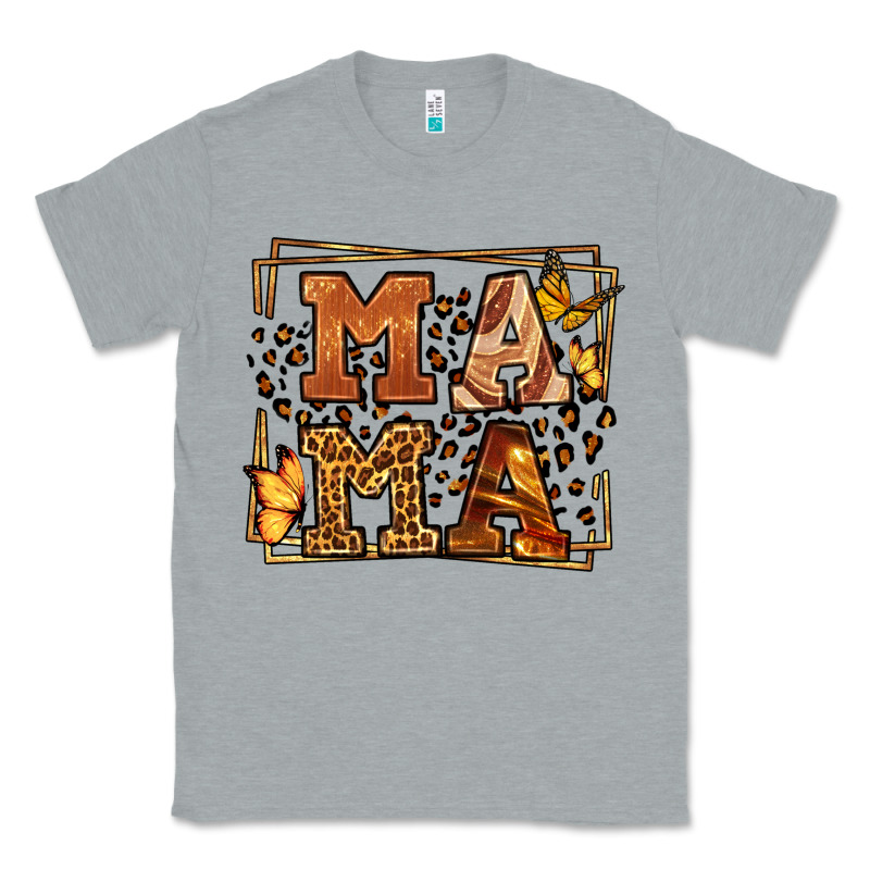 Melanin Leopard Frame Mama Mother's Day Classic Tee by LillyAllenDesigns | Teevron