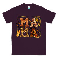 Plum Melanin leopard frame mama Mother's Day Classic Tee - LillyAllenDesigns