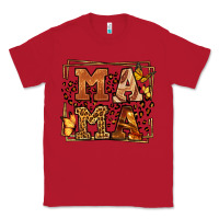Red Melanin leopard frame mama Mother's Day Classic Tee - LillyAllenDesigns
