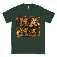 Sports Green Melanin leopard frame mama Mother's Day Classic Tee - LillyAllenDesigns