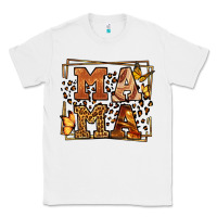White Melanin leopard frame mama Mother's Day Classic Tee - LillyAllenDesigns