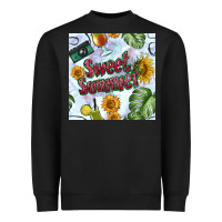 Black sweet summer seamless pattern Heavyweight Sweatshirt - BundleAndBundleShop