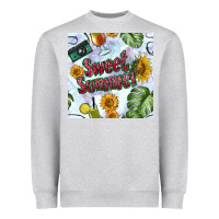 Heather Grey sweet summer seamless pattern Heavyweight Sweatshirt - BundleAndBundleShop