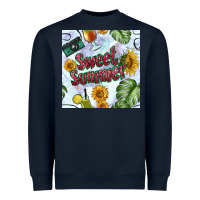 Navy sweet summer seamless pattern Heavyweight Sweatshirt - BundleAndBundleShop