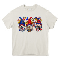 Cream usa with gnome billie wilder Heavy Core Tee - texasbilliewilder