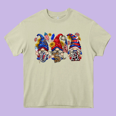 Usa With Gnome Billie Wilder Heavy Core Tee Designed By Texasbilliewilder